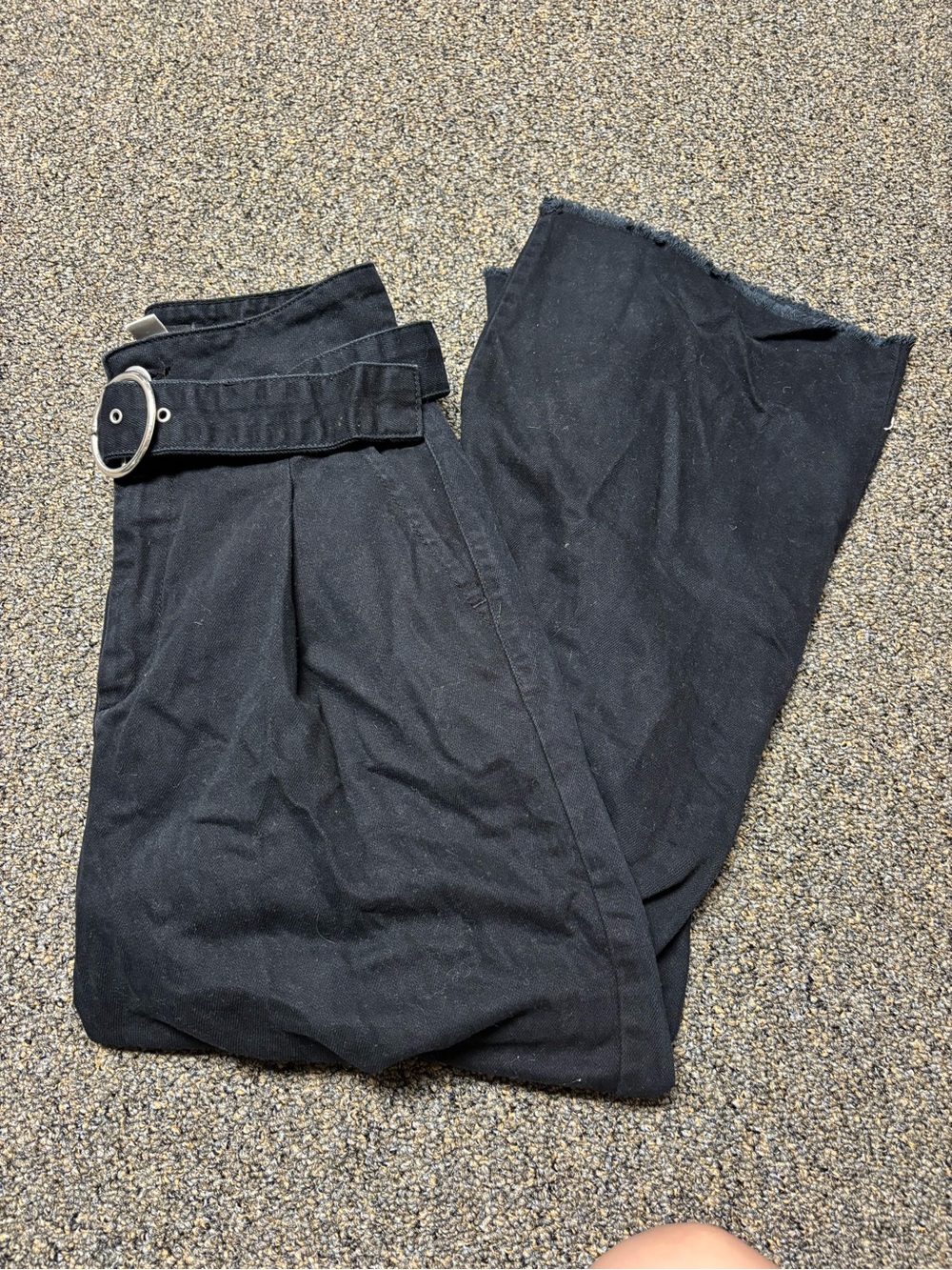 BDG Straight Leg Black Jeans with Belt